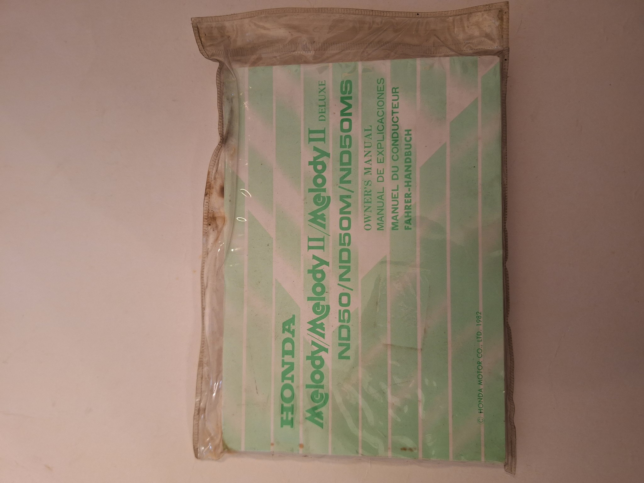 Picture of Fahrerhandbuch  Honda  ND50 Melody